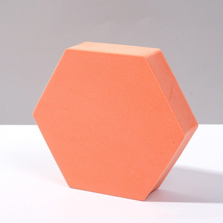 8 Piece Geometric Cube Photo Props Set - Large Orange Hexagon