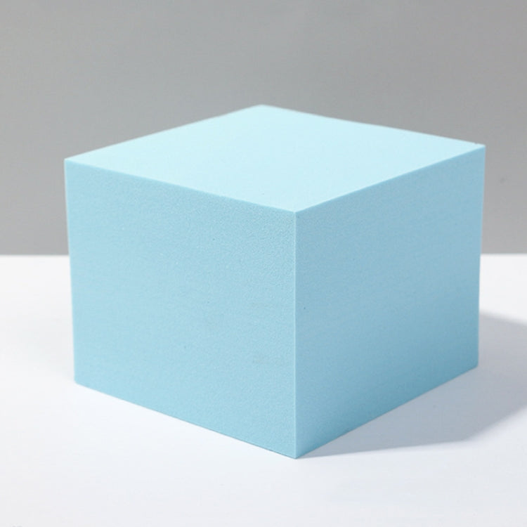 8 Piece Geometric Cube Photo Props Set for Photography Platform - Large Light Blue Rectangular Color