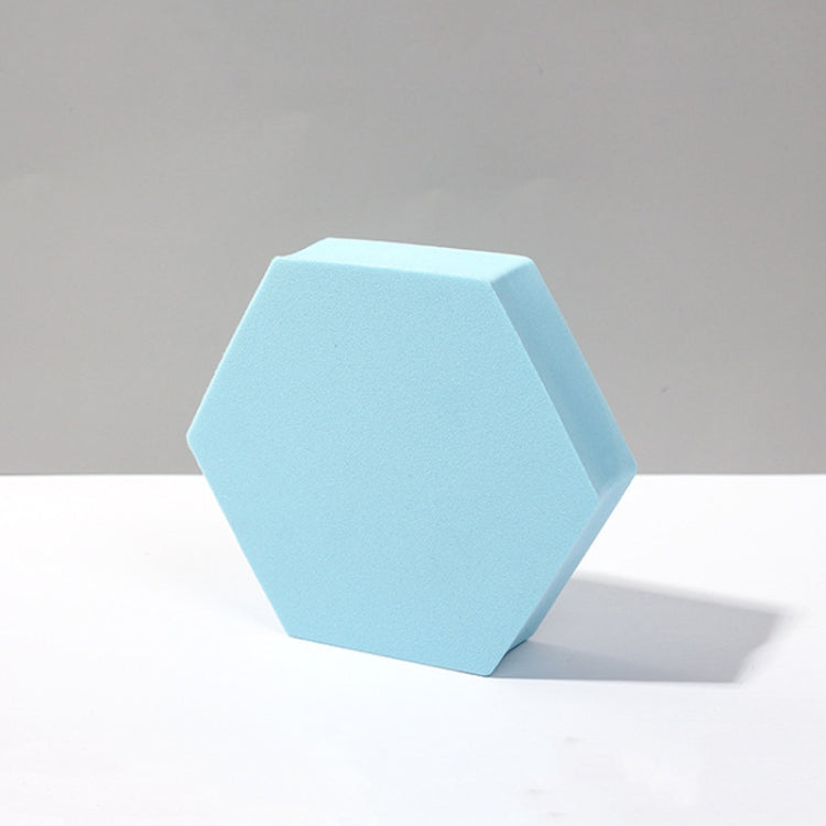Geometric Cube Photo Props Set of 8, Small Light Blue Hexagon