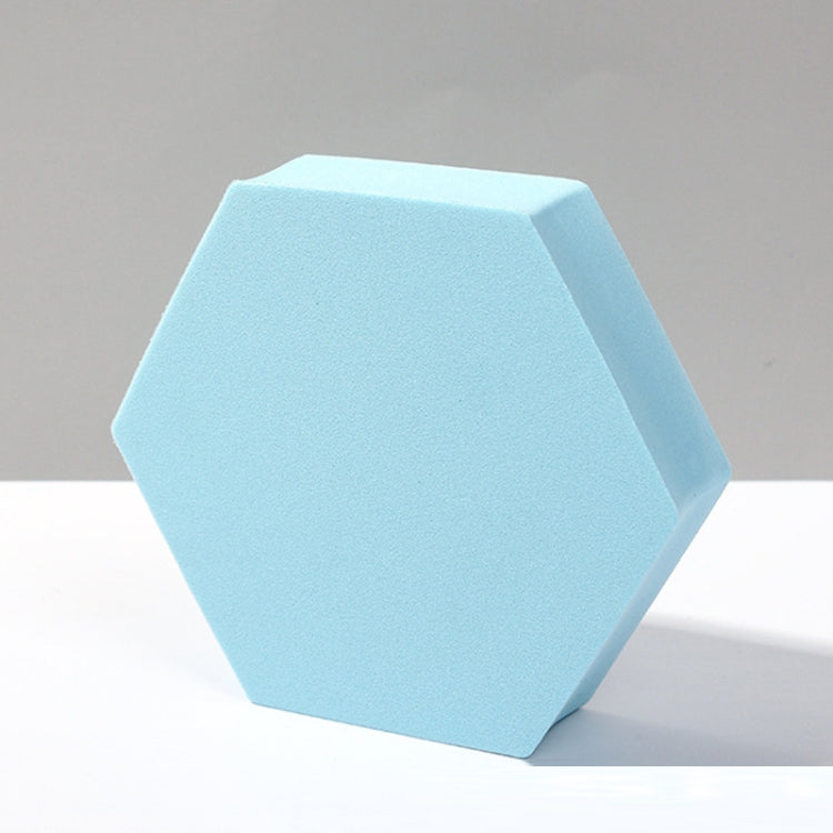 8-Piece Geometric Cube Photo Props Set with Large Light Blue HexagonObjectType: Decorative Ornaments for Photography Platform