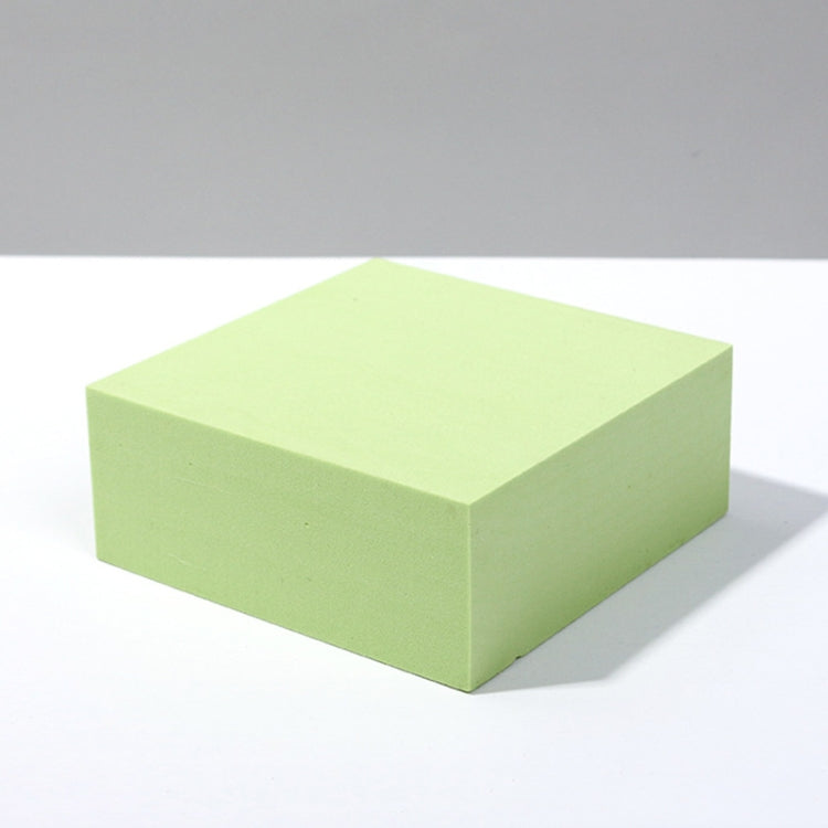8-Piece Geometric Cube Photo Props Set for Photography Platform - Small Green Rectangular Color