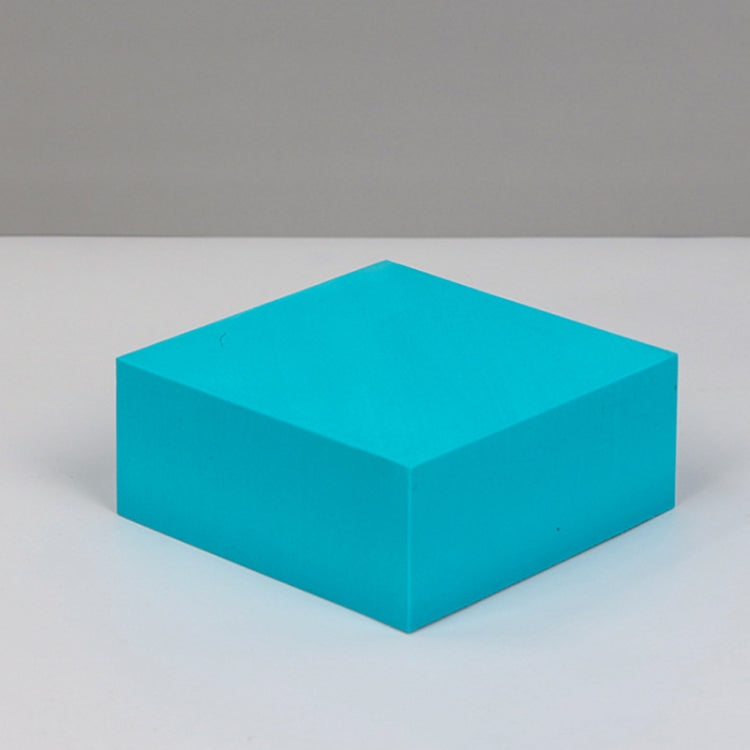 Creative Geometric Photo Props Set for Product Photography, Small Lake Blue Rectangular