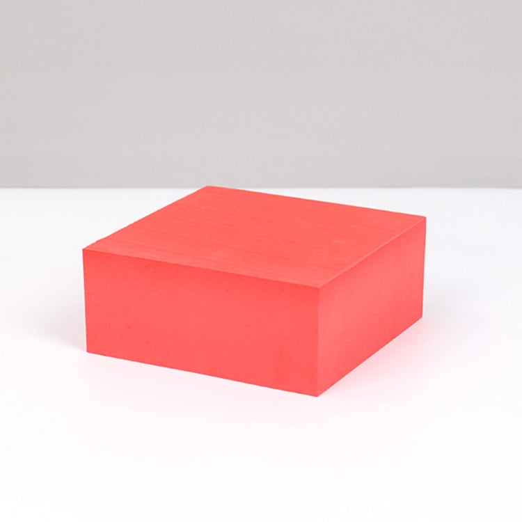 8 Pieces Geometric Cube Photo Props Decorative Ornaments Set, Small Red Rectangular