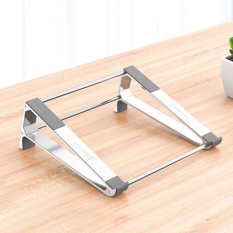 Xiaotian P5 Aluminum Alloy Desktop Bracket Multi-Function Cooling Notebook Stand (Very-light Silver)
