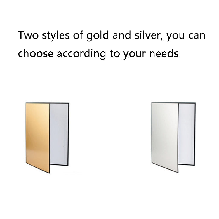 2 Pieces Photography Thickened A4 Cardboard Foldable Light Diffuser Board (Silver)