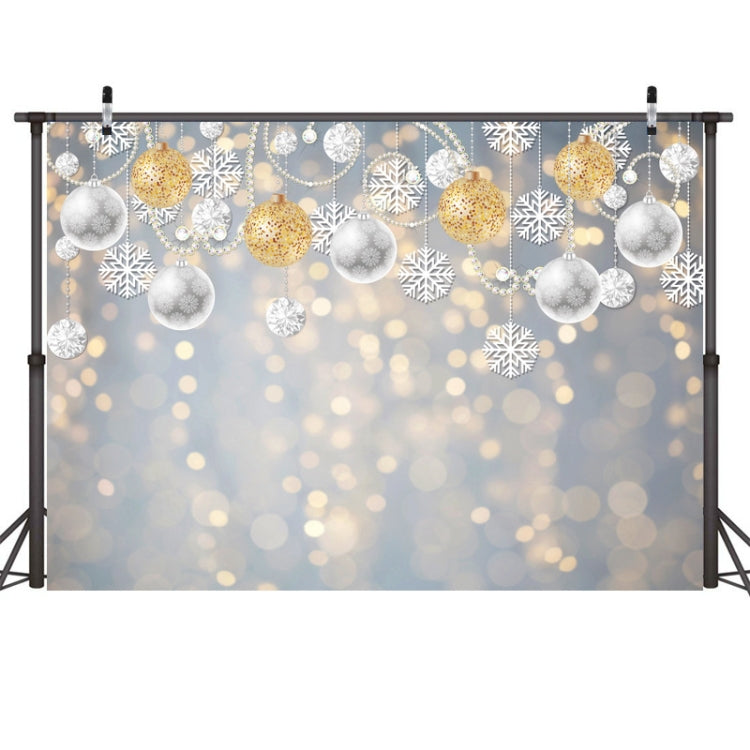 Christmas Ball Snowflake Party Photography Backdrop - 2.1m x 1.5m