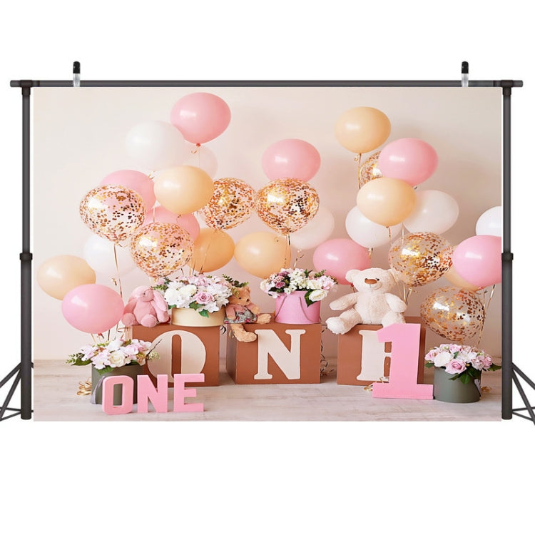 One Year Old Birthday Photography Background Cloth - 2.1m x 1.5m
