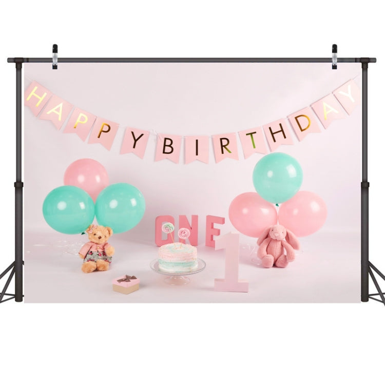 Birthday Photography Background Cloth for 1-Year-Old - 2.1m x 1.5m