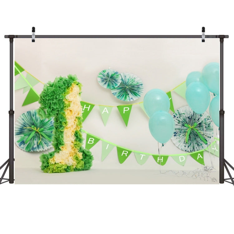 One Year Old Birthday Photography Background Cloth - 2.1m x 1.5m