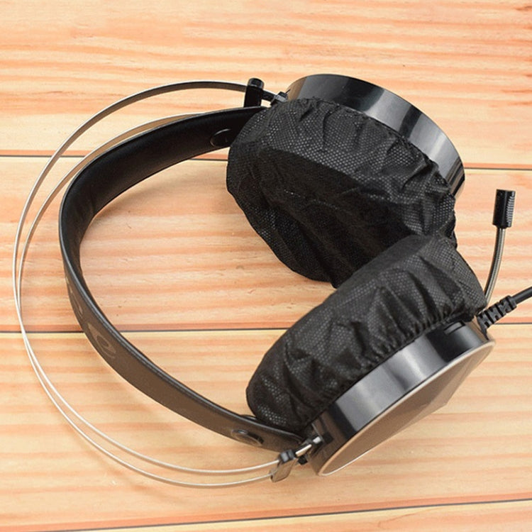 Disposable Non-Woven Dust Covers for Gaming Headset and Earphones (50 Pairs, Black)