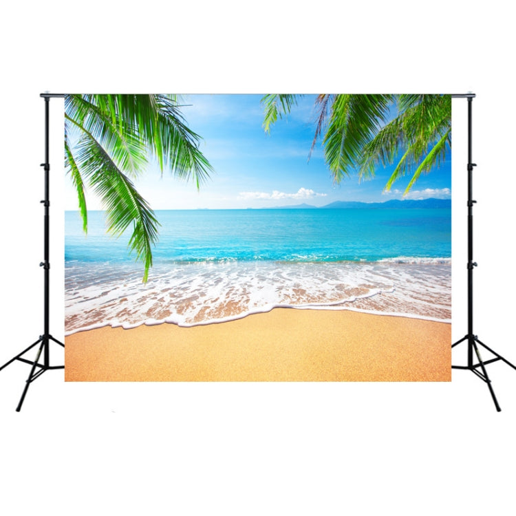 Coconut Tree Sea View Photography Cloth - 2.1m x 1.5m Dimensions
