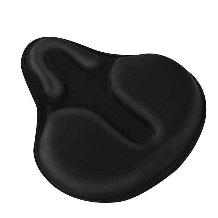 2 Pack Silicone Padded Bicycle Seat Cover for Enhanced Riding Comfort (Black)