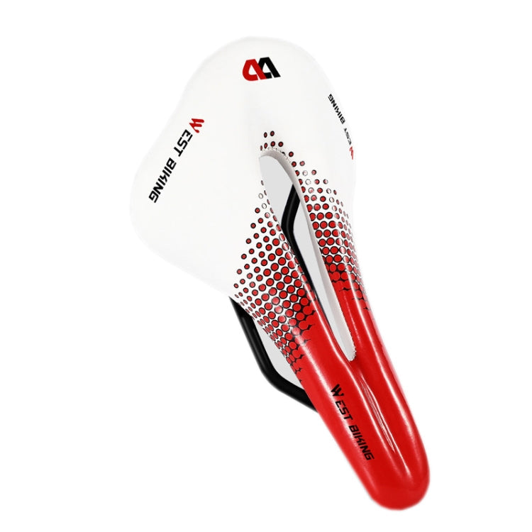 WEST BIKING YP0801117 Bicycle Seat Cushion - White and Red, Free Size