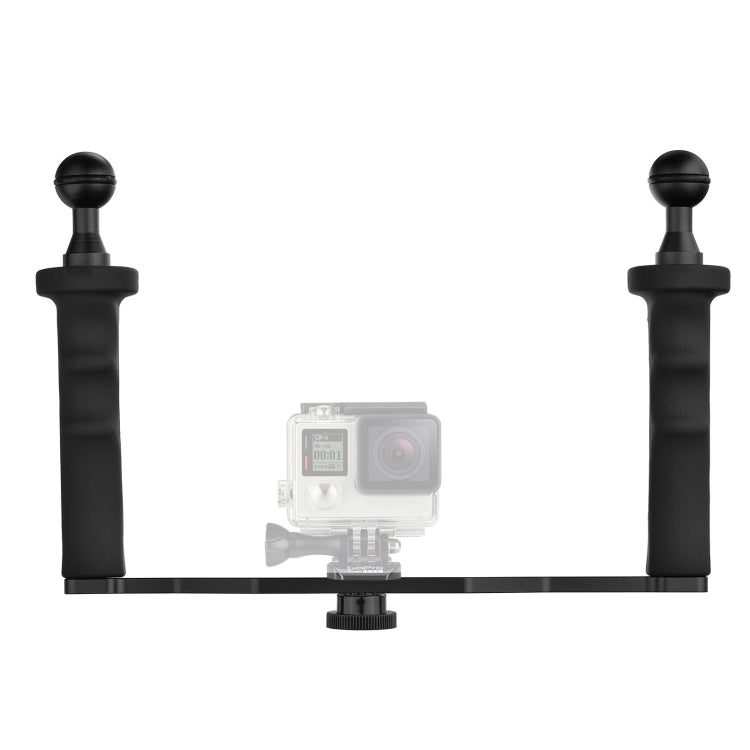 Aluminum Dual Handle Underwater Camera Stabilizer Tray