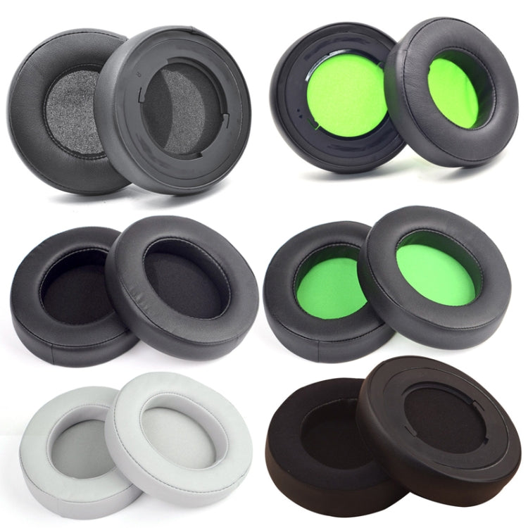 2 PCS Headset Sponge Case for Razer BlackShark V2/V2X/V2SE - Ellipse (Black)