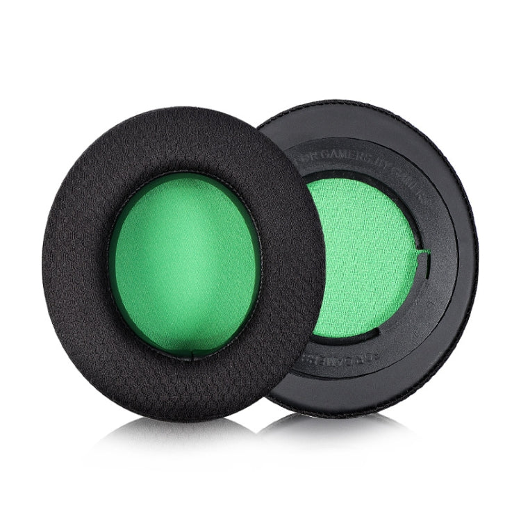 Sponge Headset Case for Razer BlackShark V2 Series - Ellipse (Black Net Green Bottom)