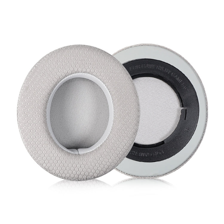 Razer BlackShark V2/V2X/V2SE Headset Sponge Cases - Ellipse(Gray Net Gray Bottom) - 2 PCS
