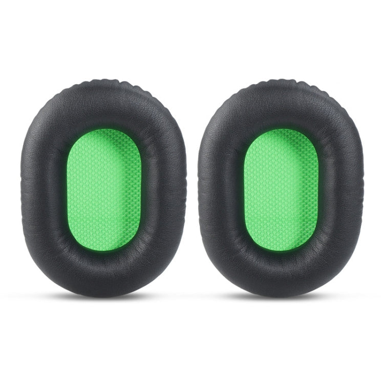 2-Pack Black and Green Net Headset Sponge Covers for Razer V2