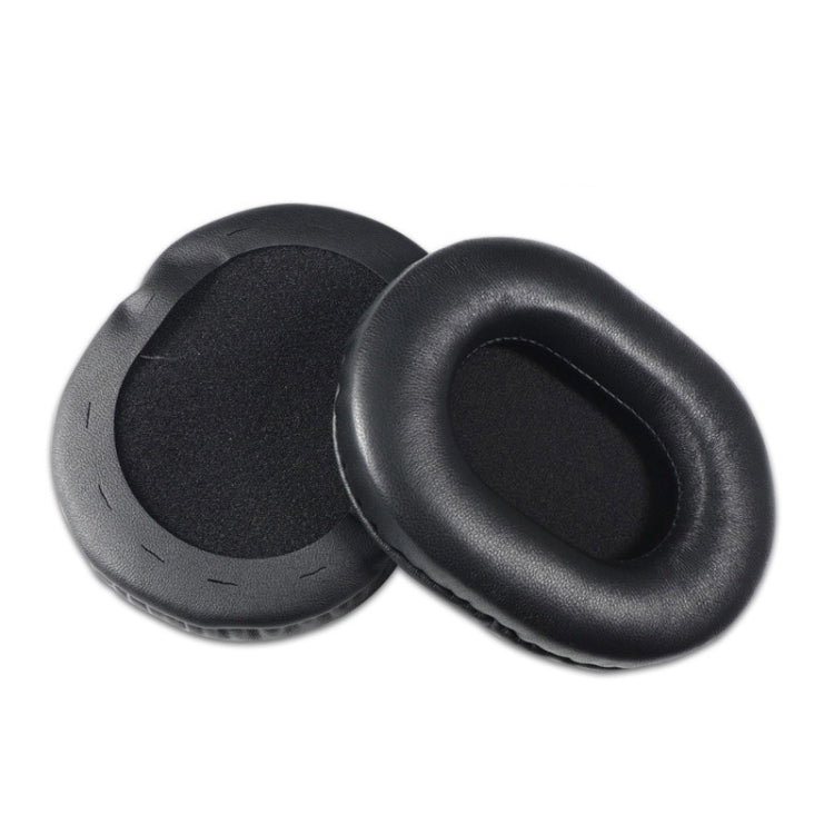 2-Piece Black Lambskin Headset Sponge Covers for Razer V2