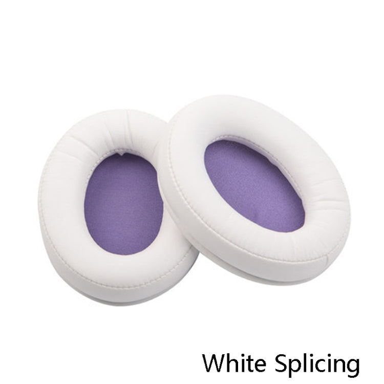 Enhance Your Listening Experience with White Splicing Headset Sponge Cover Ear Pads for Kingston Cloud Silver II (1 Pair)