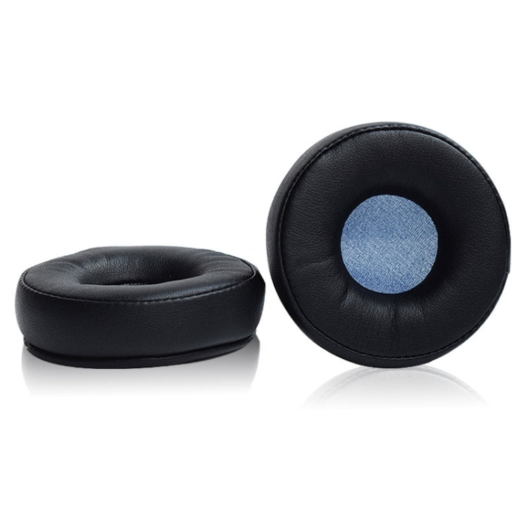 Headphone Leather Covers for Jabra Revo Wireless - Black Blue Net