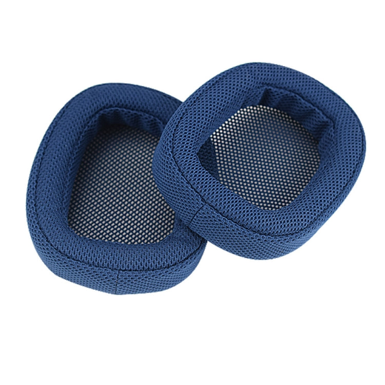 Blue Grid 2-Piece Sponge Earmuff Covers for Logitech G433 G Pro Headphones