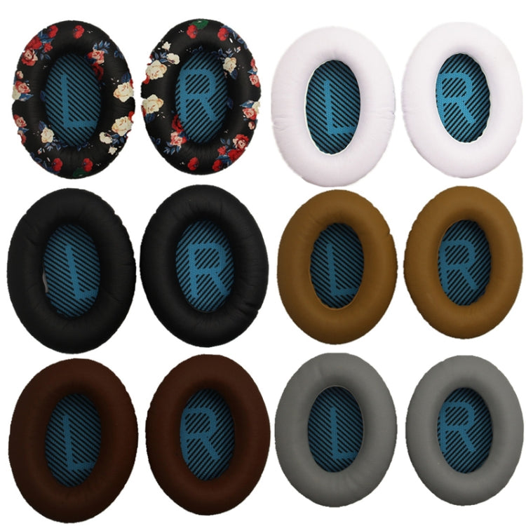 2 Pieces Headphone Sponge Covers for BOSE QC15 / QC3 / QC2 / QC25 / AE2 / AE2i (Print Color + Blue LR)
