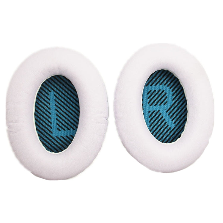 2 Pieces Headset Sponge Cover for BOSE Headphones (White + Blue LR)
