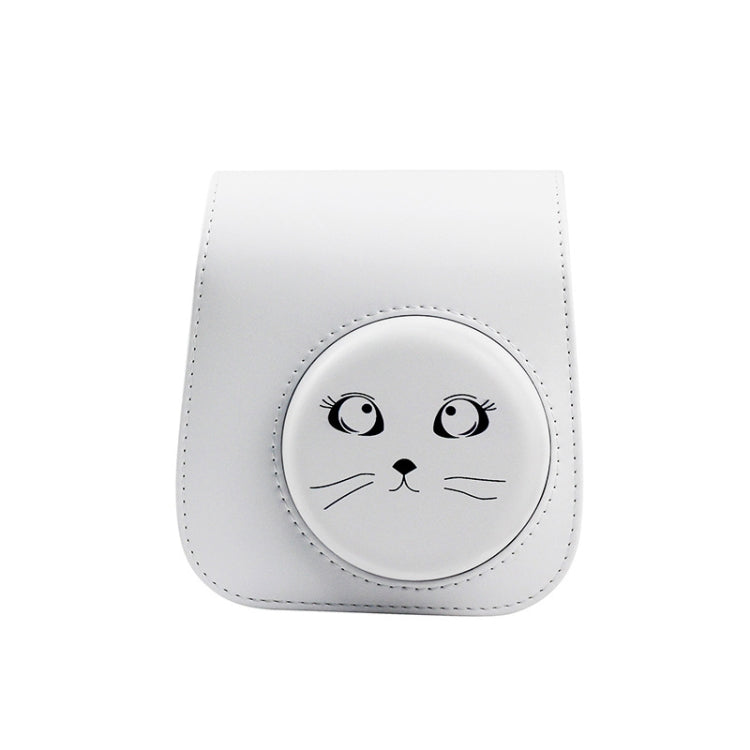 Gray Big Eyes Cat Camera Case for FUJIFILM instax Mini Cameras