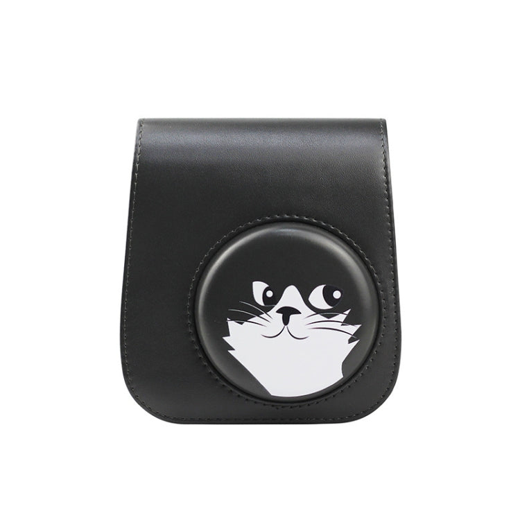 Adorable Gray Black Kitten PU Leather Camera Case for FUJIFILM instax mini 9 / mini 11 / mini 8