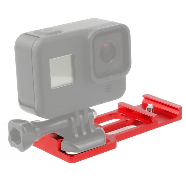 Rail Side Mount for GoPro and Other Action Cameras for Hunting Shots (Red)
