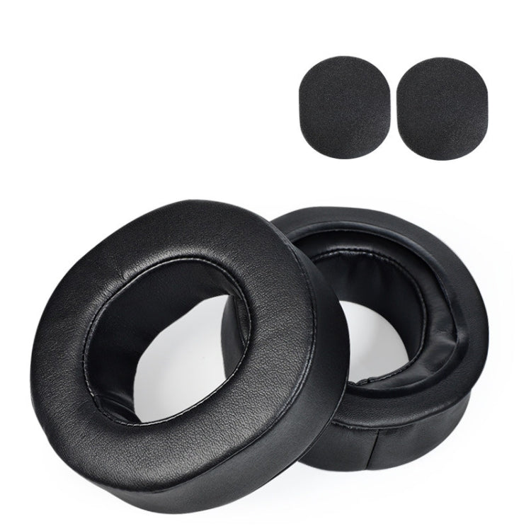 2 Pieces of Earmuff Sponge Covers for Sony MDR-DS7500 / RF7500, Thickened Protein Skin Style with Cotton Pads