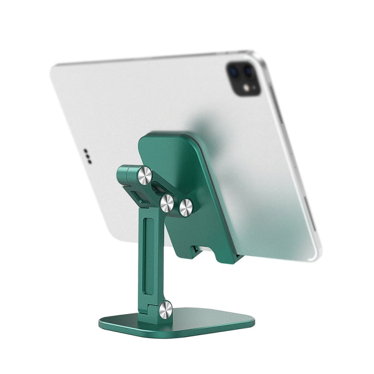 Green Folding Telescopic Phone and Tablet Bracket for Mobile Devices up to 7.9 Inches