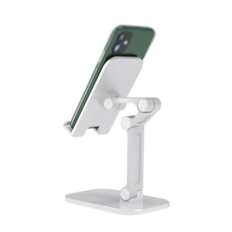 Folding Telescopic Phone and Tablet Bracket - White