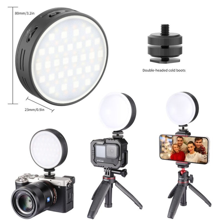 Ulanzi VIJIM R66 Mini RGB Video Light with Adjustable Color Temperature and Magnetic Design
