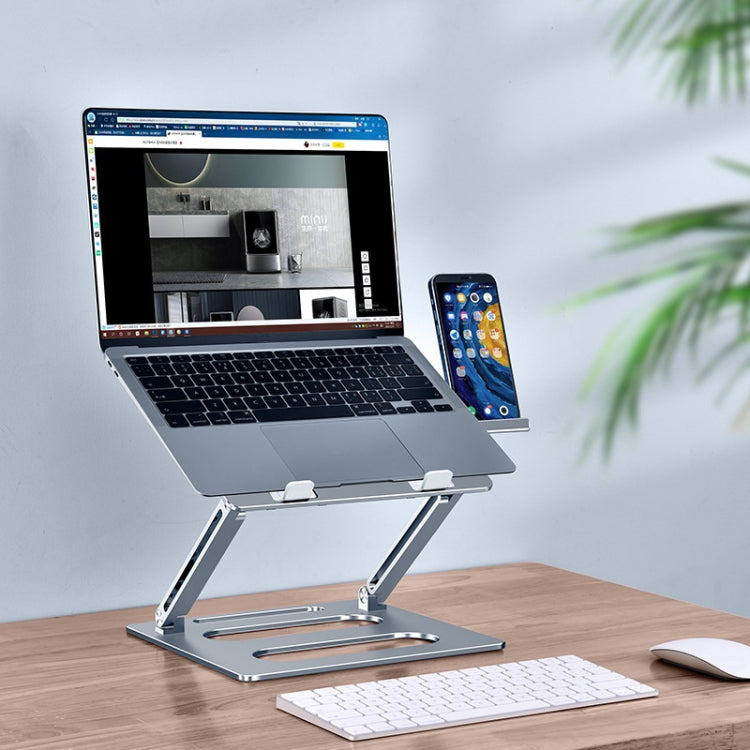 Adjustable Aluminum Notebook Stand for Enhanced Workspace
