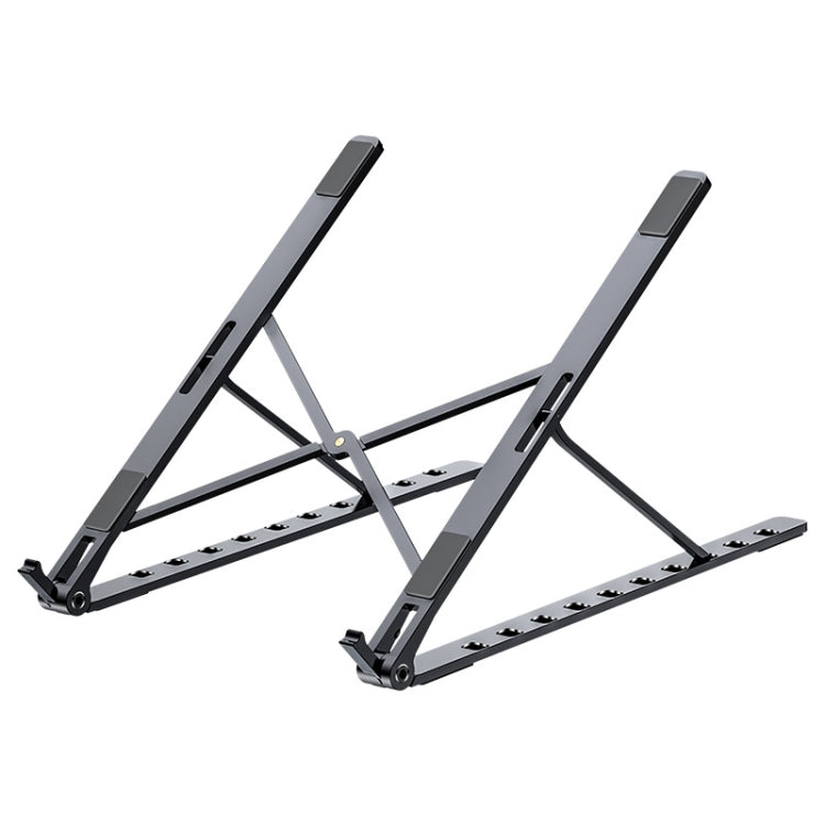 Oatsbasf V01 Portable Aluminum Laptop Cooling Stand with Adjustable Height and Angle (Gray)