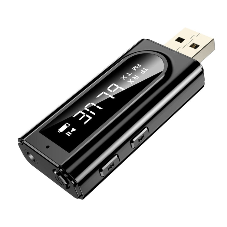 K9 USB Car Bluetooth 5.0 Adapter Receiver with Dual Output Stereo Transmitter