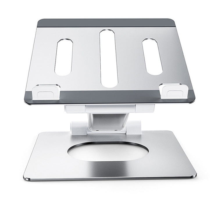 Adjustable Metal Notebook Stand for Office - Silver