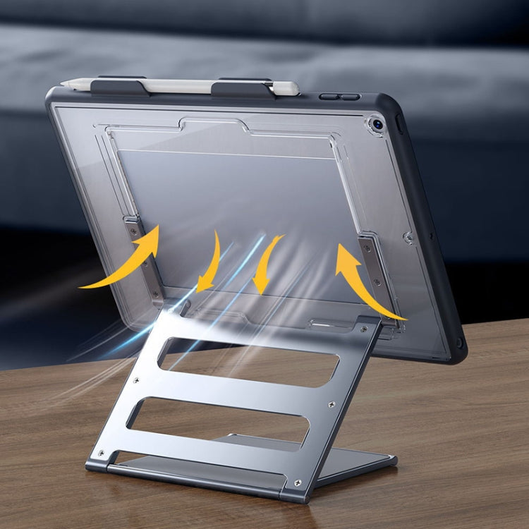 Adjustable and Stable Tablet Holder for iPad 2019 (10.2 inches) by Oatsbasf - Oatsbasf 03656 Tablet Folding Alloy Holder