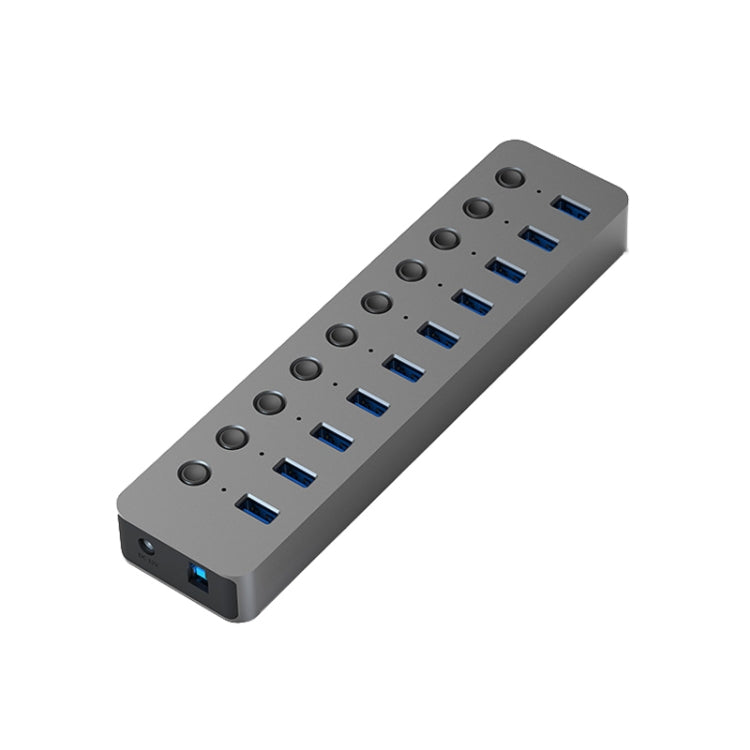 Blueendless 10-Port USB Splitter with QC Fast Charge and Aluminum Alloy Body
