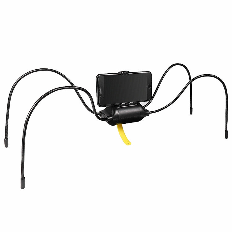 Spider Tablet Holder with Adjustable Rotating Legs and Elastic Band (Black)