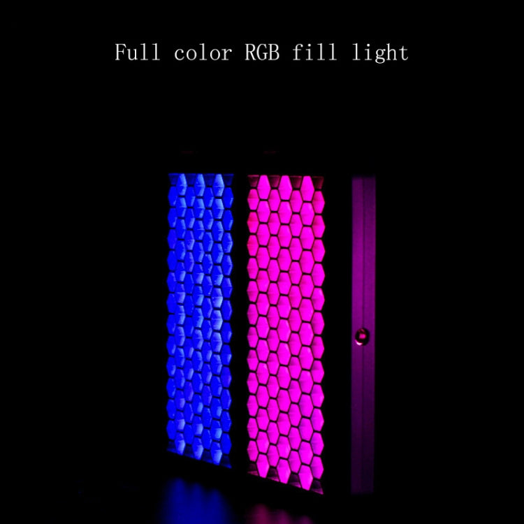 Full Color RGB Fill Light Hand-Held Photography Live Light with Adjustable Brightness and Long-Lasting Battery