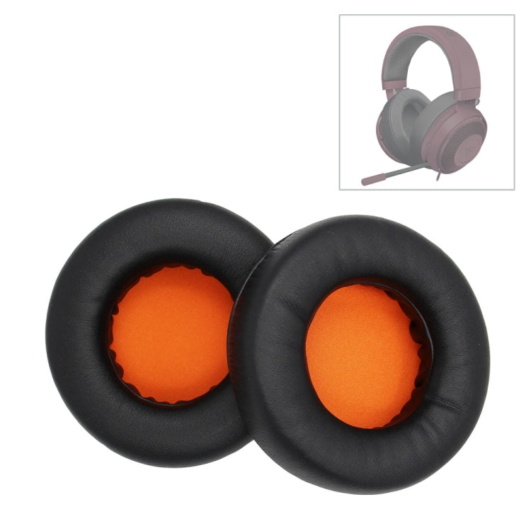 Thick Sponge Headset Earmuffs for Kraken 7.1 V2 Pro (Orange)