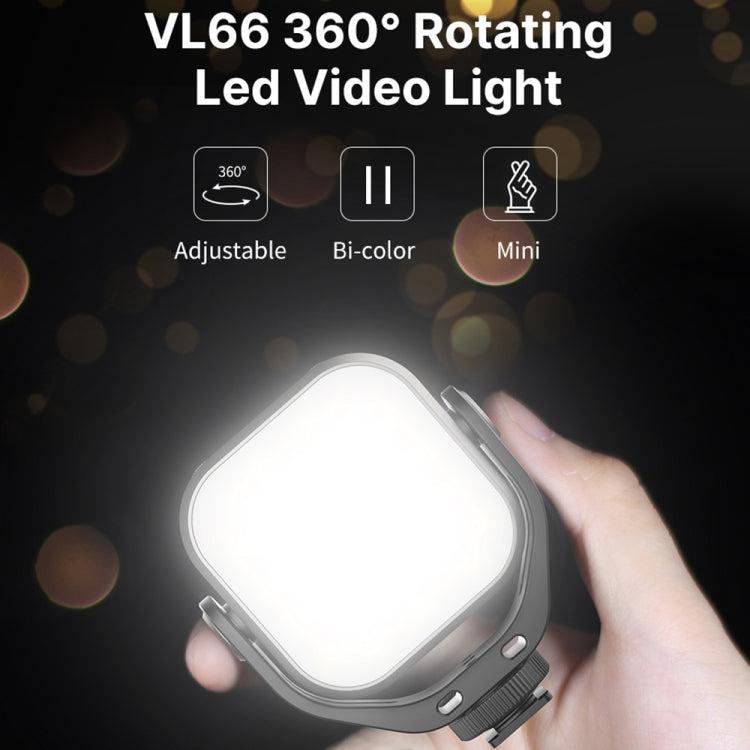 Ulanzi VIJIM VL66 Adjustable LED Video Light with 360 Rotation Mount