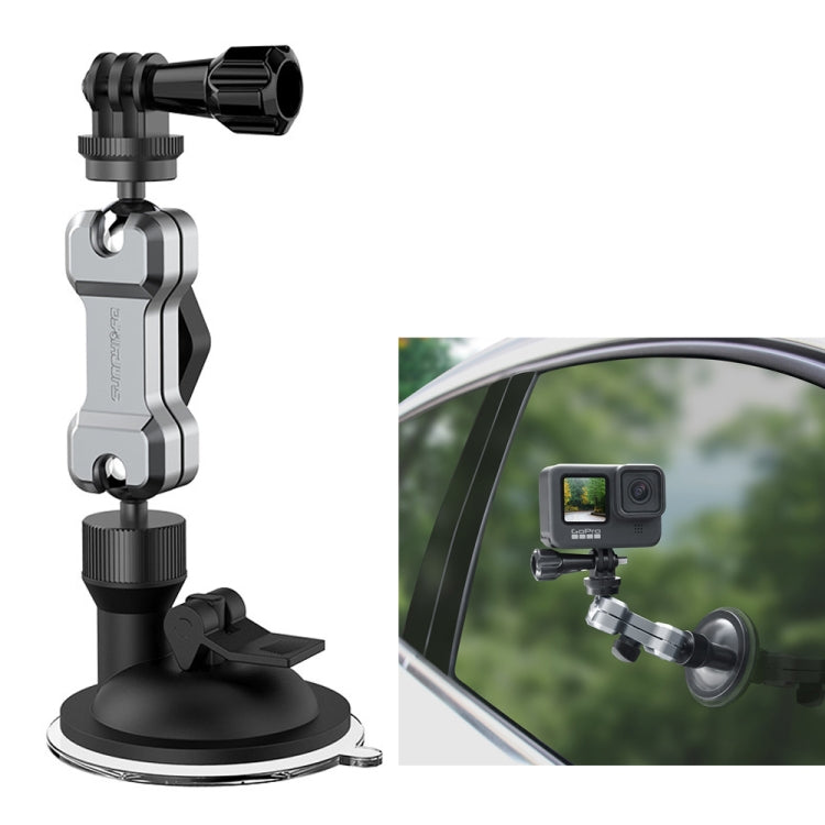 Sunnylife Aluminum Alloy Car Suction Cup Bracket for Action Cameras