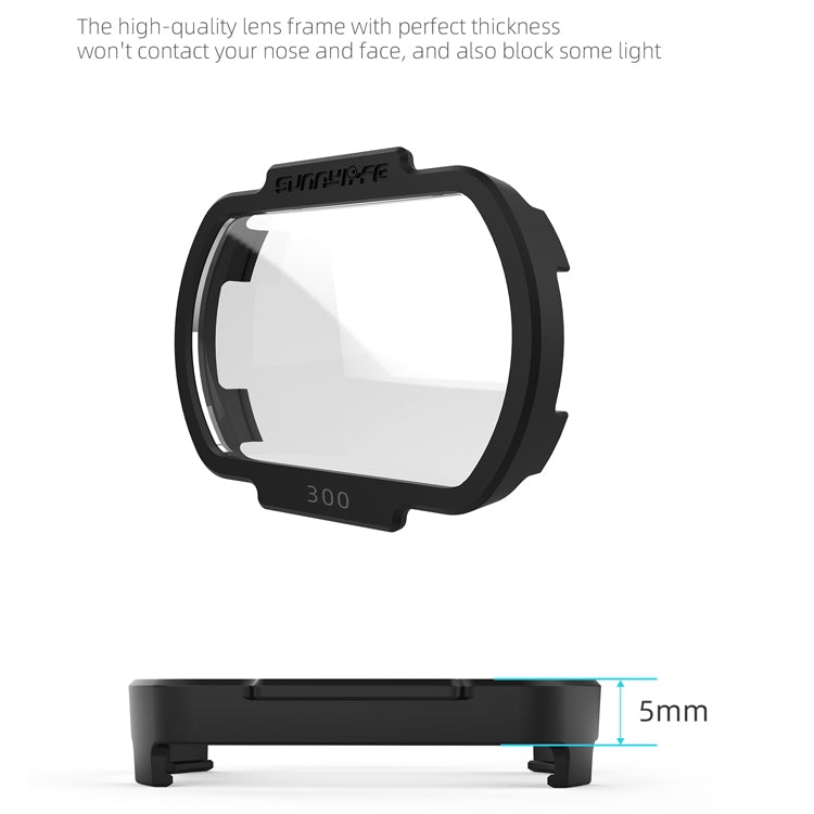 Sunnylife FV-Q9334 2 PCS Myopia Lens Nearsighted Corrective Aspherical Lens for DJI FPV Goggles V2, Colour: 350 Degree Customized Lens