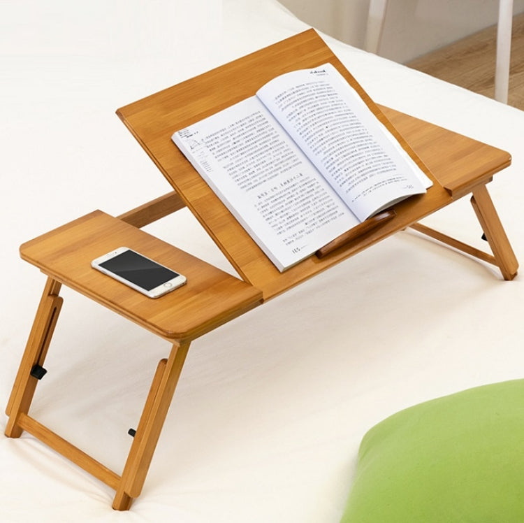 Adjustable Bamboo Laptop Desk for Dormitories with Large 88cm Workspace