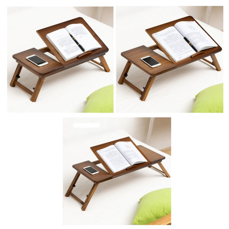 Adjustable Laptop Desk with Foldable Design and Bamboo Construction