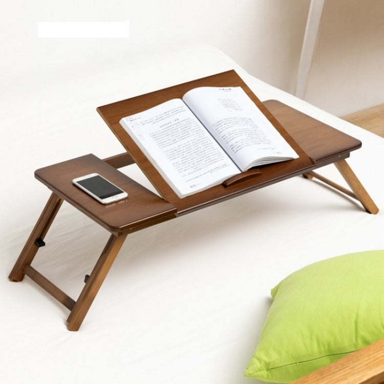 Height Adjustable Bamboo Laptop Desk with Foldable Design